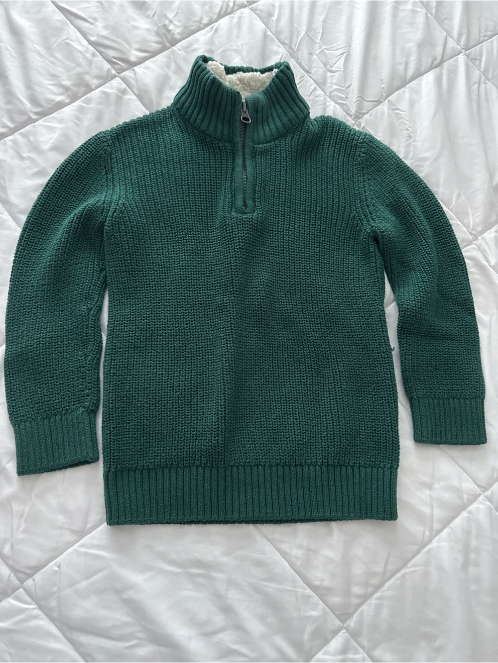 The Children's Place Emerald Half-Zip Sweater